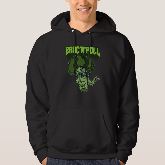 Moletom Broc'n'roll Veggie Vegan Vegetarian Broccoli (Frente)
