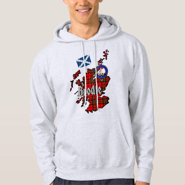 Moletom Brodie Clan Crachá e Tartan Adult Hoodie (Frente)