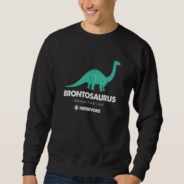 Moletom Brontosaurus ApatosaurusThunder Lizard Dinosaur (Frente)