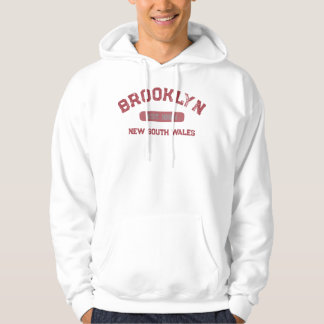 Moletom Brooklyn NSW não NY 1884 Design Vintage Vermelho B
