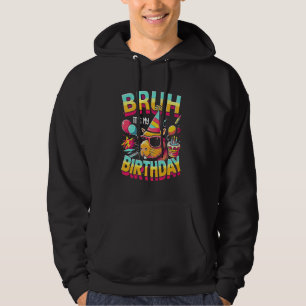 Moletom Bruh É Meu Aniversário Engraçado Capybara Lover Fu