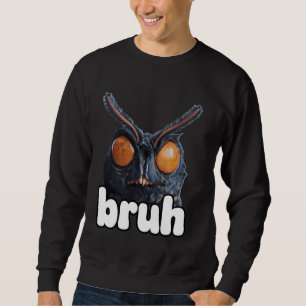 Moletom Bruh Funny Mothman Cryptozoology Memória Y2k