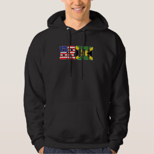 Moletom Bruh USA Jamaica Country Flag American Jamaican Gi