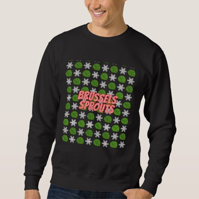Moletom Brussels Sprouts Ugly Christmas Jumper Day Sweat (Frente)