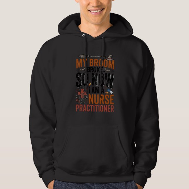 Moletom Bruxa de Enfermeira Praticante Engraçada Roupa de  (Frente)