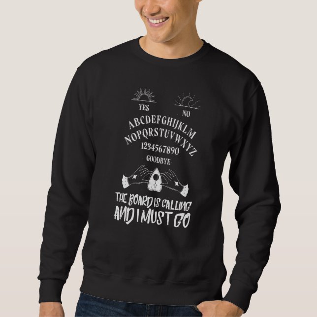 Moletom Bruxaria Conselho Quija Spooky Wiccan Gothic Witch (Frente)