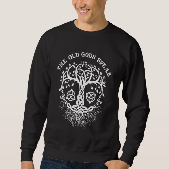 Moletom Bruxaria Wiccan Pagã Árvore Da Vida (Frente)