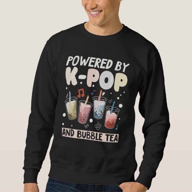 Moletom Bubble Tea Boba milk K Pop Stans Music (Frente)