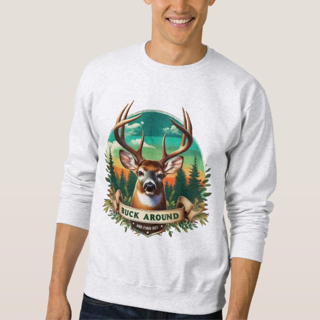 Moletom Buck em volta da camisola do veado (Frente)