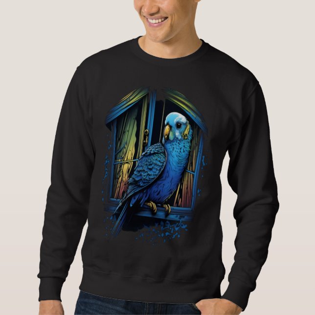 Moletom Budgie Budgerigar Parakeet Bird Birdwatching  2 (Frente)