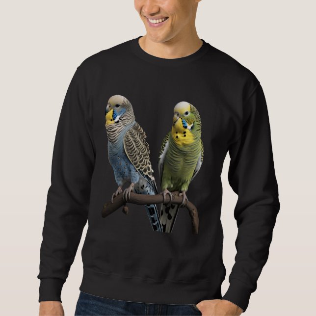 Moletom Budgie Budgies Budgerigar Parakeet Birds Birdwatch (Frente)