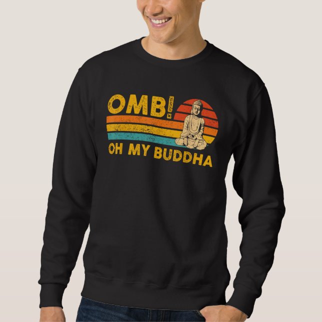 Moletom Budismo Buda Budista Retro OMB! Oh Meu Buda (Frente)