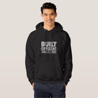 Moletom Built Different Hoodie – Motivational Streetwear