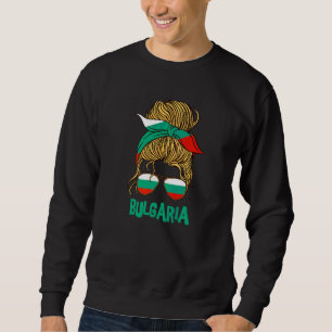 Moletom Bulgária Para Menina Bandeira búlgara para mulhere