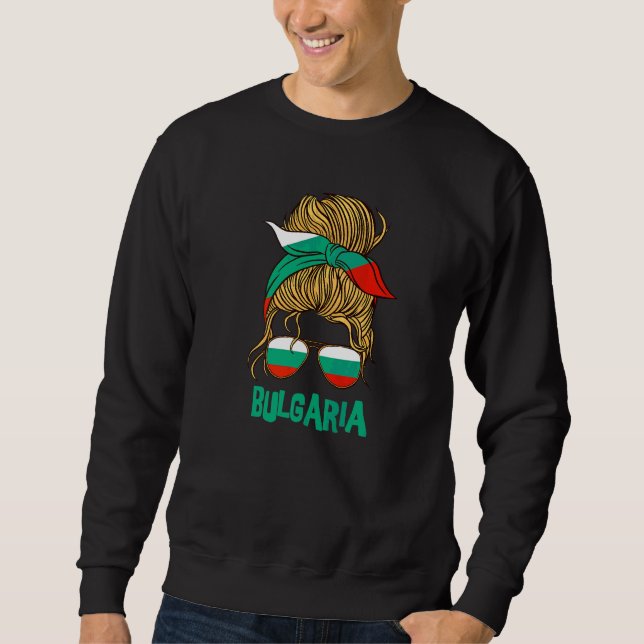 Moletom Bulgária Para Menina Bandeira búlgara para mulhere (Frente)