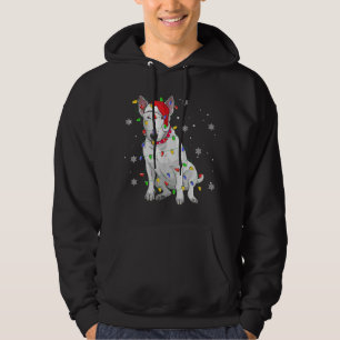 Moletom Bull Terrier Christmas Sweet Dog Xmas Lights Tre