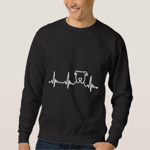 Moletom Bull Terrier Love Pug Love Love Love Love Bull Ter