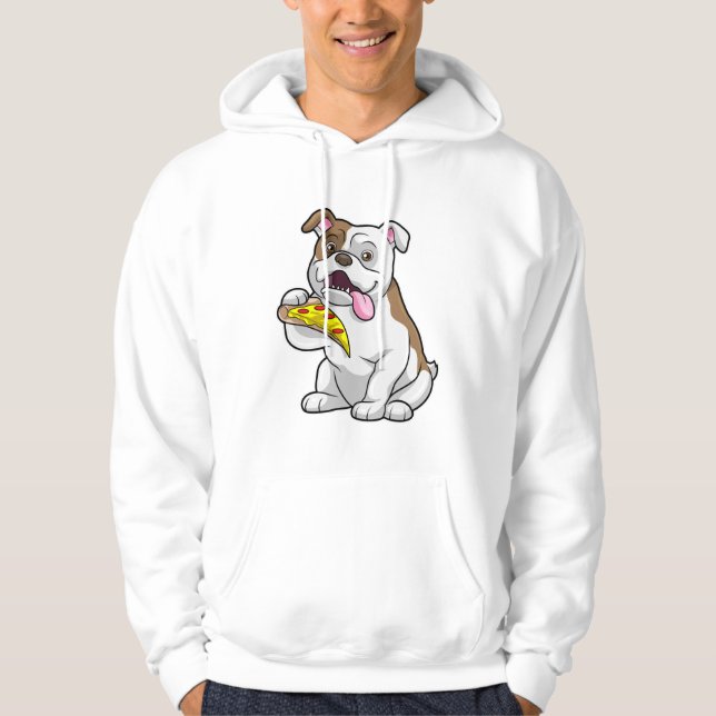 Moletom Bulldog com pizza (Frente)