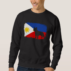 Moletom Bulldog francês bandeira filipino Filipinas french