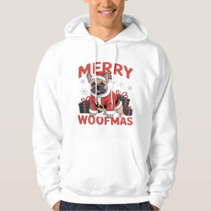 Moletom Bulldog Francês Chapéu do Papai Noel Natal Alegre