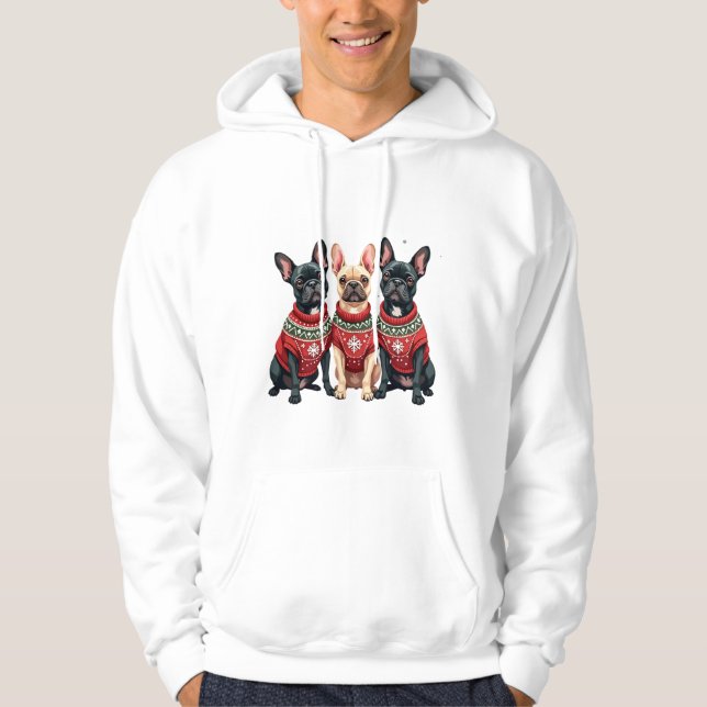 Moletom Bulldogs Franceses de Natal Frenchie de Natal (Frente)