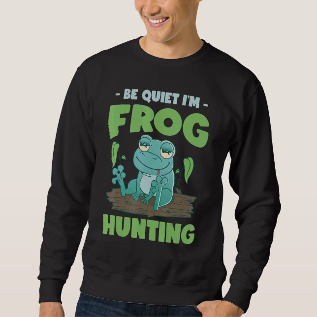 Moletom Bullfrog Hunter Frog Gigging Frog Catching (Frente)