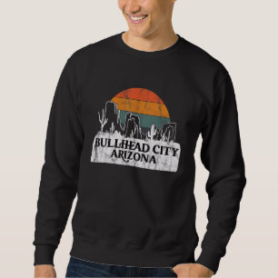 Moletom Bullhead City AZ Arizona Pôr do sol vintage cacto 