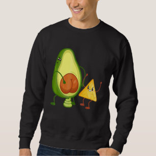 Moletom Bunda de Abacate Fofa Defecando Guacamole Com Tort