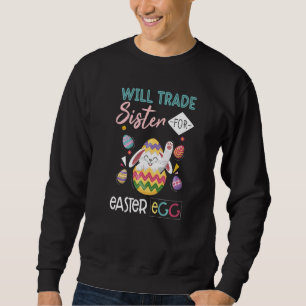 Moletom Bunny Coma Ovos De Chocolate Trocam Irmã Por Eas