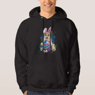 Moletom Bunny Corgi Com Caça De Páscoas De Ovos
