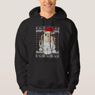 Moletom Bunny Rabbit Natal Feio Sweater Engraçado Xmas Tre
