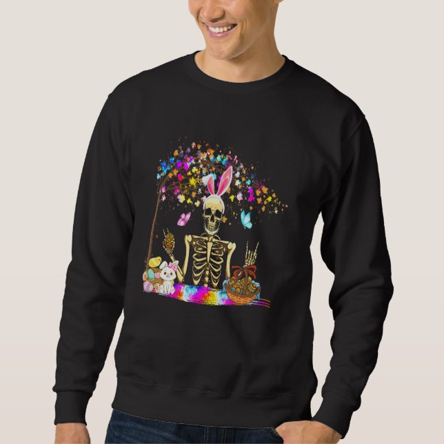 Moletom Bunny Skeleton Cute Bunny Pintinho Cesto de Ovos F (Frente)