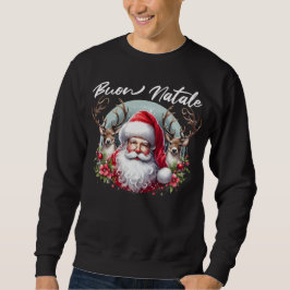 Moletom Buon Natale Papais noeis com Reindeer