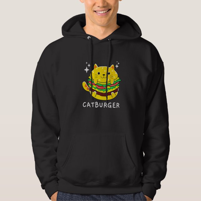 Moletom Burger Cat Foodie (Frente)