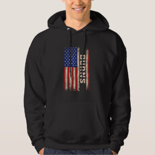 Moletom Burns Sobrenome Shirt Burns Name American Flag