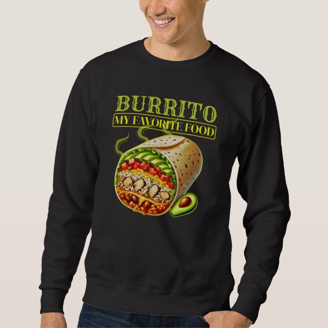 Moletom burrito minha comida favorita (Frente)