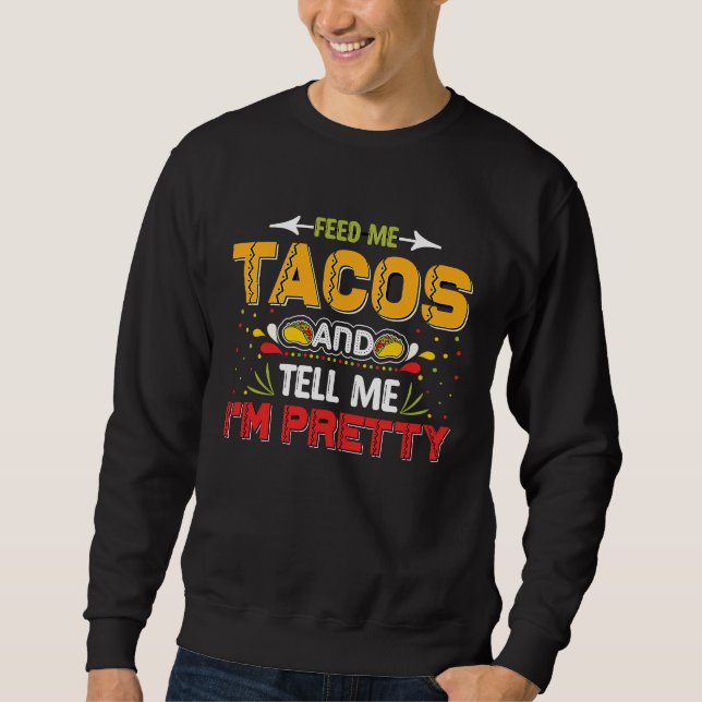 Moletom Burritos do Cinco De Mayo  México Tacos e Abacate  (Frente)