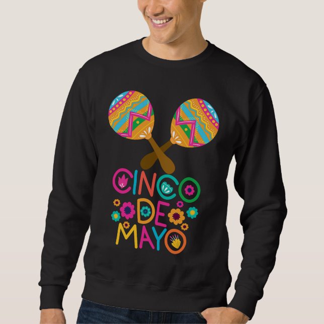 Moletom Burritos do Cinco De Mayo  Tacos e Abacate México  (Frente)