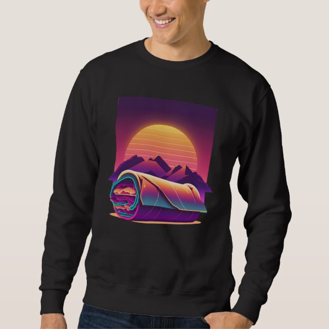 Moletom Burritos Synthwave 80s Retrowave Aesthetic  1 (Frente)