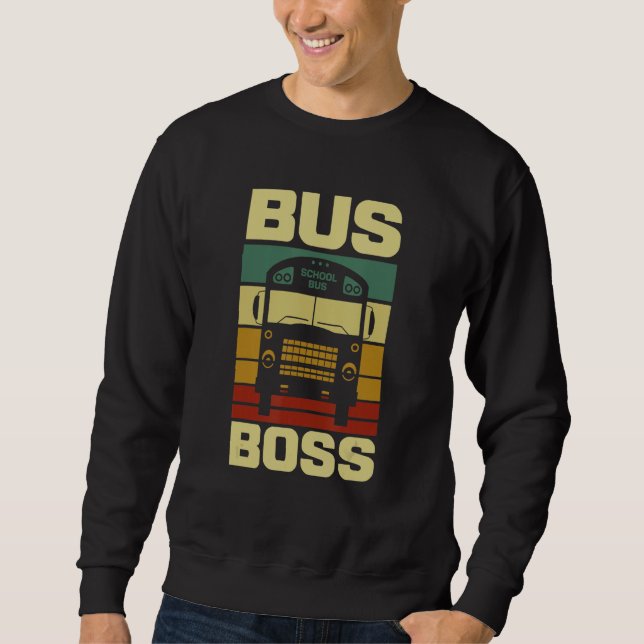 Moletom Bus Boss School Bus Driver (Frente)