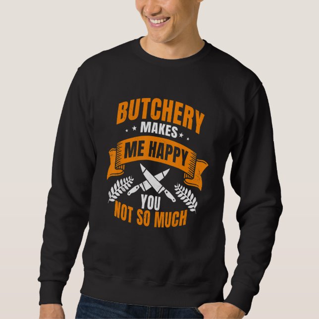 Moletom Butcher Flesher Poultry Comprar Proprietário de Ca (Frente)