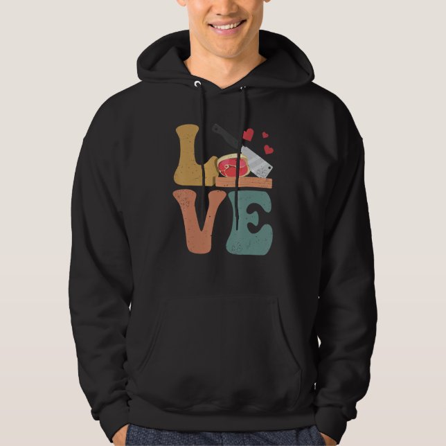 Moletom Butcher Meat Cleaver LOVE (Frente)