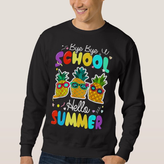 Moletom Bye Bye School Hello Summer Piscina Para Professor (Frente)