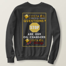 C O Crewneck com imagem de trás