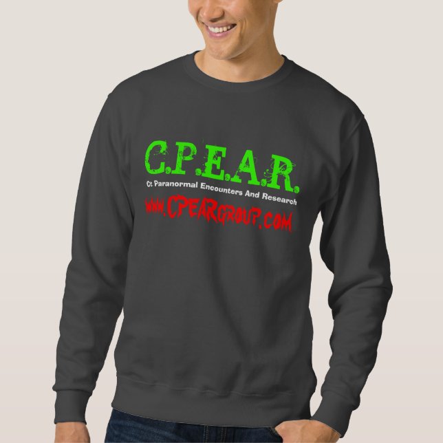Moletom C.P.E.A.R., encontros Paranormal do Ct e Resear… (Frente)