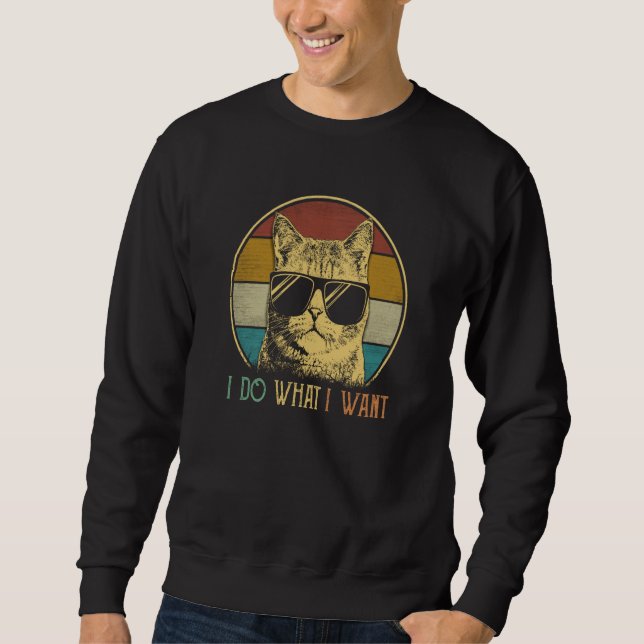 Moletom ca for mom I do what I want cat  cat (Frente)