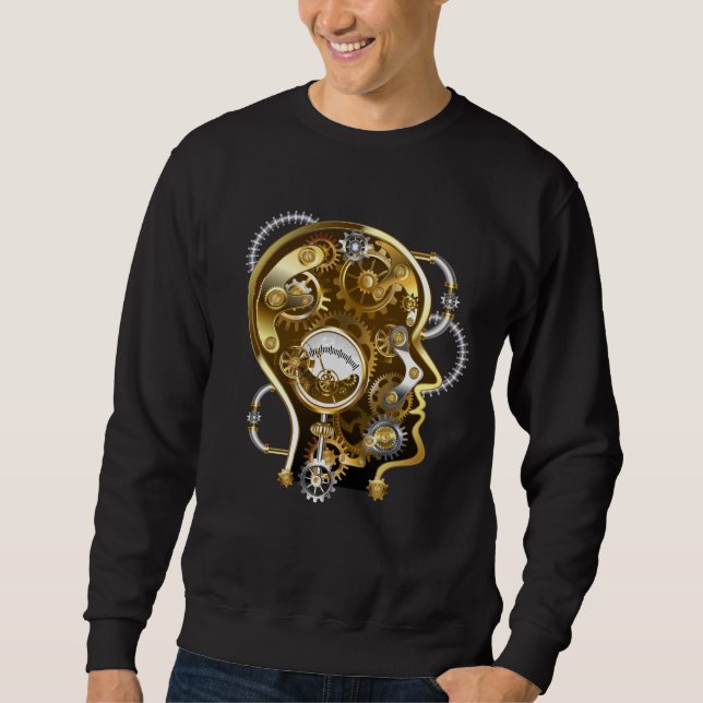 Moletom Cabeça steampunk com manômetro (Frente)