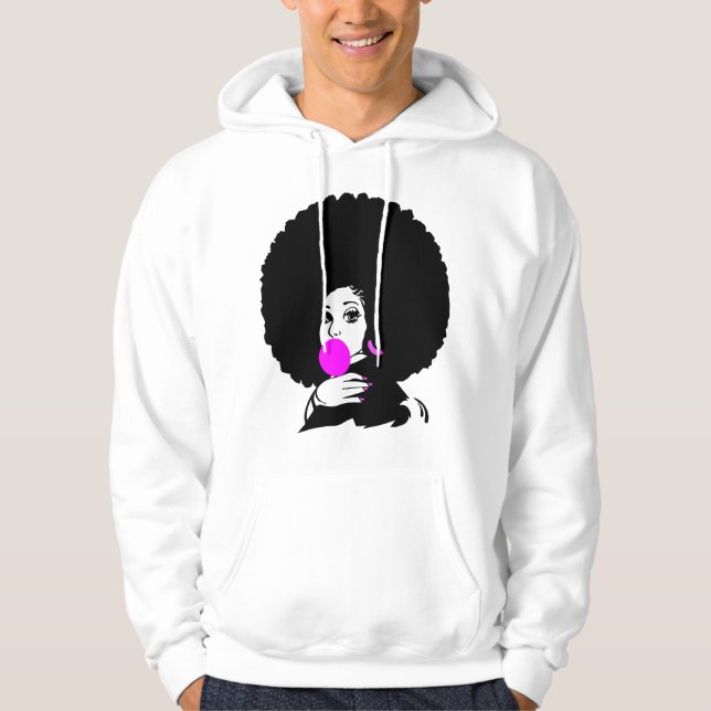 Moletom Cabelo Afro Cabelo Natural afro-americano (Frente)