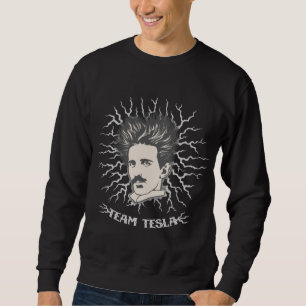 Moletom Cabelo da estática de Tesla da equipe