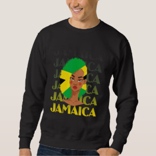 Moletom Cabelo Desgrenhado de Menina Negra Jamaicana Bande